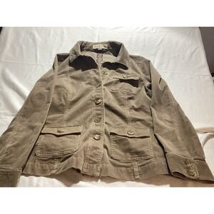 Bass & Co. Corduroy Barn Field Jacket Women's Small 98% Cotton 2% Spandex